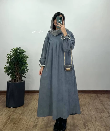 پیراهن مانتویی پاییزه رایلی 4 با کد 4236(ایراددار)