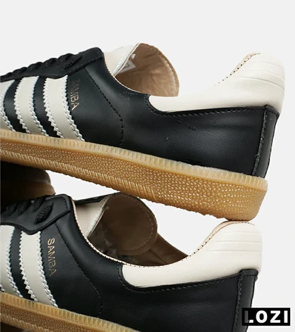 کفش کتانی مردانه و زنانه سامبا مشکی کرم ADIDAS Samba مدل 7294