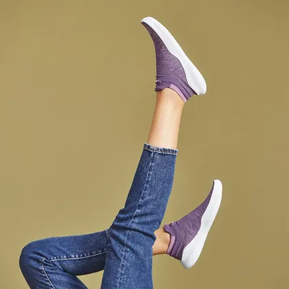 کتانی راحتی میجز جزبا بنفش - Jazba Mijaz Sockün BlackCurrant
