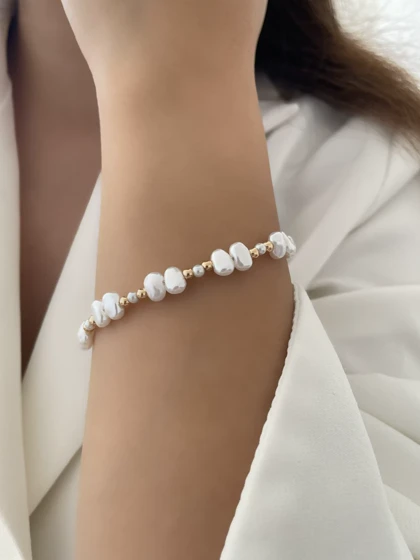 دستبند گوی و مروارید ژوپینگ
