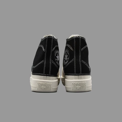 کانورس کانستراکت مشکی ساق‌دار Converse Construct Black Hightop
