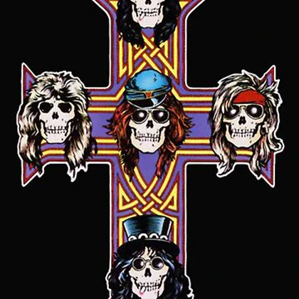 تیشرت guns n roses گانز ان روزز Guns and Roses Cross Vintage Band 90s Tour کد 180518