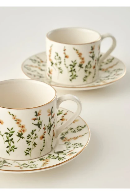 فنجان چای دو نفره Bella Maison مدل Gardenia پرسلان - چندرنگ