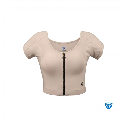 نیم‌تنه زیپ‌دار ضدتعریق کرم