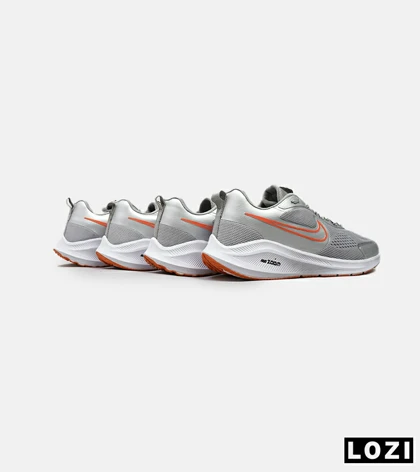 کفش کتانی مردانه طوسی نارنجی نایک NIKE PEGASUS V10