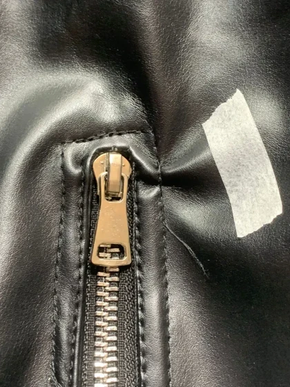 3539 - کت چرم( ایراددار )