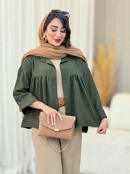 مانتو چین‌دار نیارا