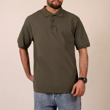 تیشرت کمپینگ مردانه سه دکمه TINI