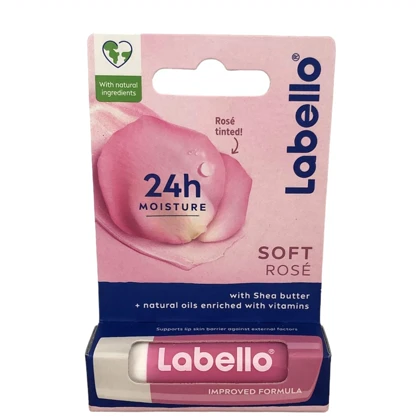 بالم لب لابلو Labello مدل Shine رطوبت‌رسانی 24 ساعته و حاوی ویتامین E