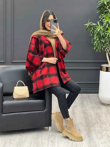 پالتو خفاشی بغل دکمه
