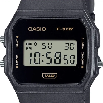 ساعت مچی دیجیتال کاسیو CASIO مدل F-91WB-8ADF یونیسکس با باتری 7 ساله