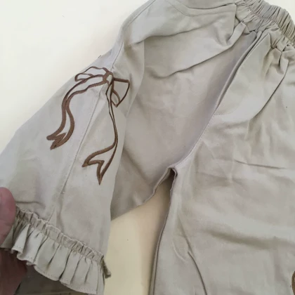 ست تیشرت شلوارک دخترانه پاپیون در 4 سایز