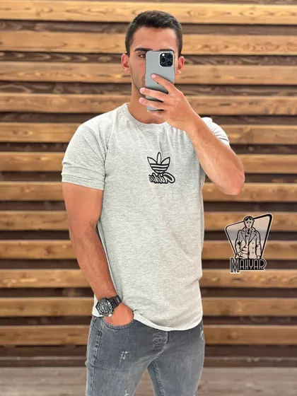 تیشرت یقه کشبافت ADIDAS