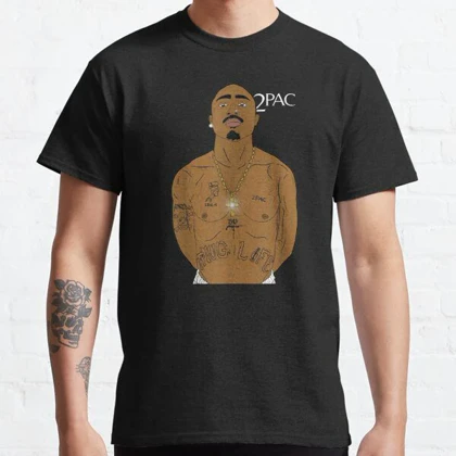 تیشرت لانگ 2PAC طرح Thug Life Classic T-Shirt کد 190081