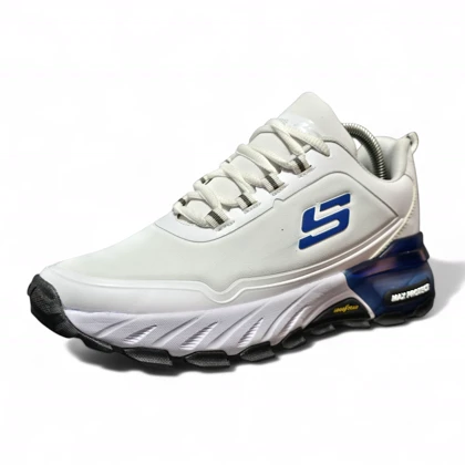 اسکیچرز مکث ضدآب سفید آبی