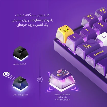 کیبورد مکانیکی بی سیم سه حالته گیمینگ شیائومی Xiaomi مدل Cherry MX 8.2Cherry