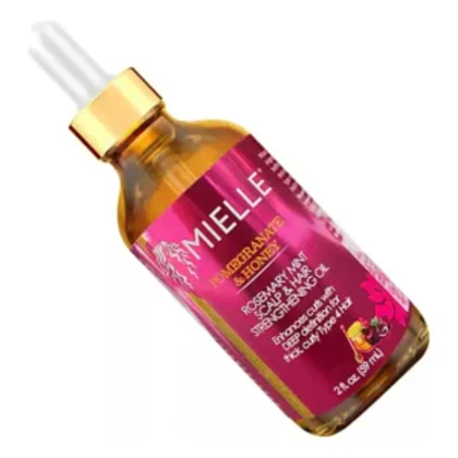 روغن تقویت‌کننده پوست سر و مو میال، حاوی عصاره انار و عسل Mielle Rosemary Mint Scalp & Hair Strengthening Oil Pomegranate & Honey
