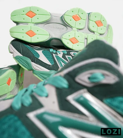 کفش کتانی مردانه سبز سفید NEW BALANCE 9060 مدل 5698