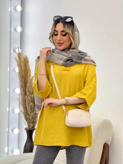 مانتو جلو بسته یقه دار