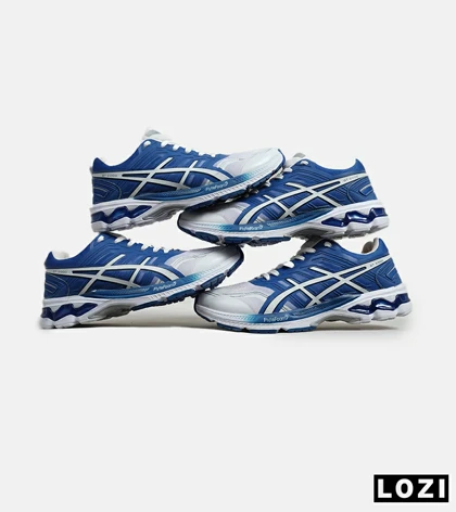 کفش کتانی مردانه آبی سفید ASICS GT 2000