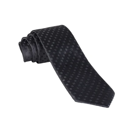 ست کراوات و دستمال جیب مشکی طرح دار 98131