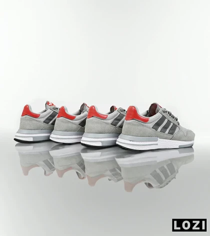 کفش کتانی مردانه طوسی سفید آدیداس adidas ZX 500