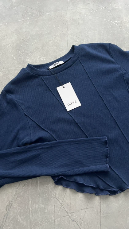 بلوز کبریتی سرمه ای