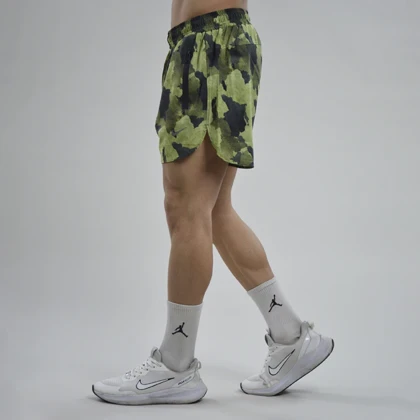 شلوارک ورزشی مردانه نایک مدل Mub-NK 018 چریکی زیتونی