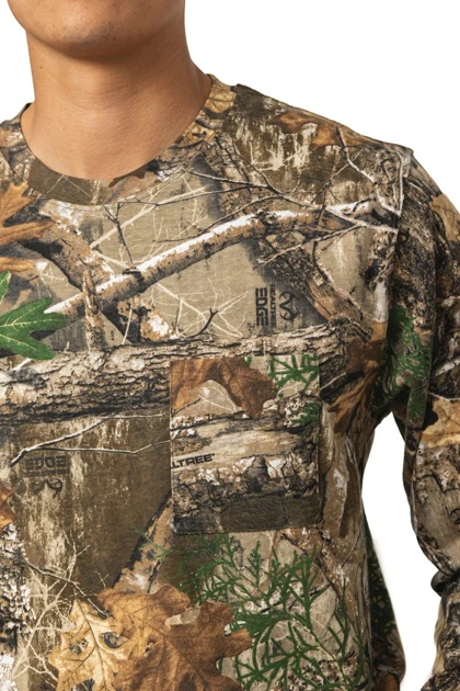 تیشرت آستین بلند طرح جنگل برند REALTREE