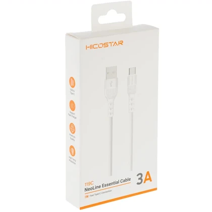 کابل تایپ سی 3 آمپر هایکو استار HICOSTAR مدل 119C طول 1 متر