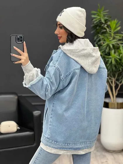 جین ترکیبی آستین دورس