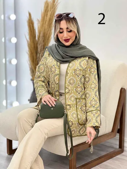 مانتو طرح دار گاندوزی