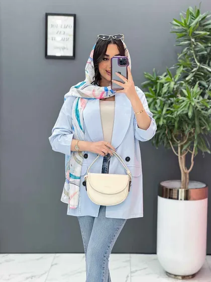 مانتو کتی چهاردکمه یقه آرشال
