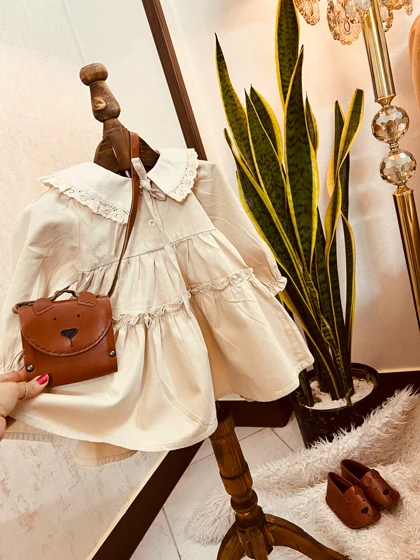 پیراهن کتان دخترانه زارا