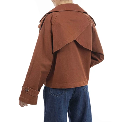 ترنچ کت کراپ لوز فیت - 62241154