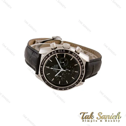 ساعت امگا اسپیدمستر پروفشنال مردانه بندچرم مشکی Omega-4951-G