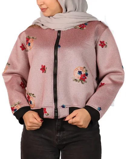 بامبر جکت کوتاه ساندویچی زنانه 0713