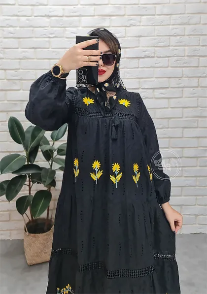 پیراهن مجلسی خامه دوزی