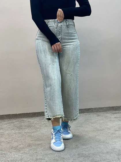 شلوار جین واید لگ روشن 8212ویتا