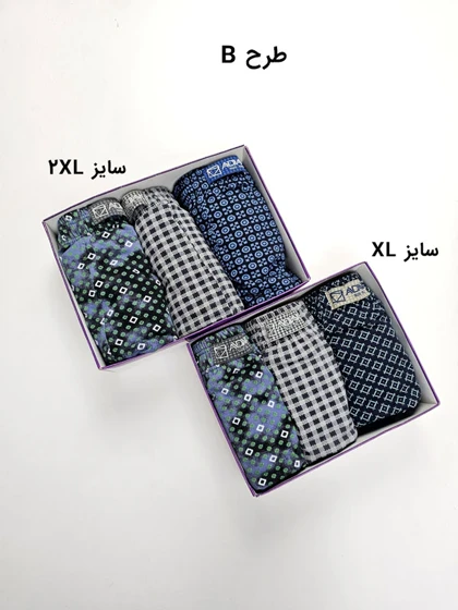 پک شورت مردانه پادار نخی کمر لیفه‌ای آداک Adak طرحدار