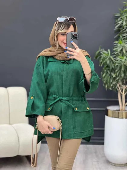 مانتو کمر گت بغل چاک
