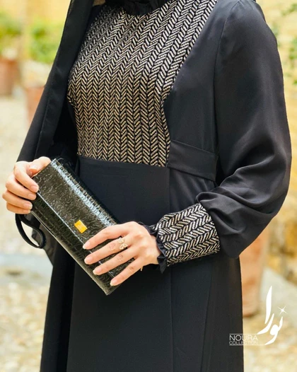 عبا سحر مشکی (گندمی)