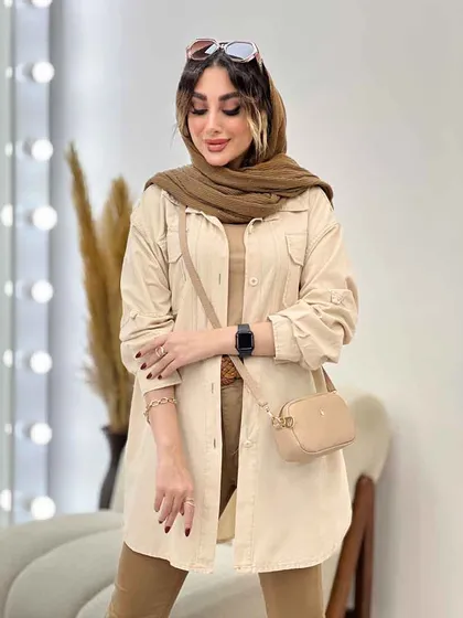 مانتو دو جیب پیله رکسانا