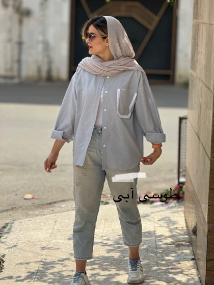 مانتو راه راه ملو