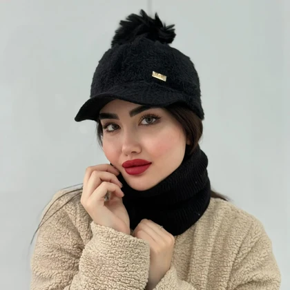 کلاه و شال رینگی نقابدار