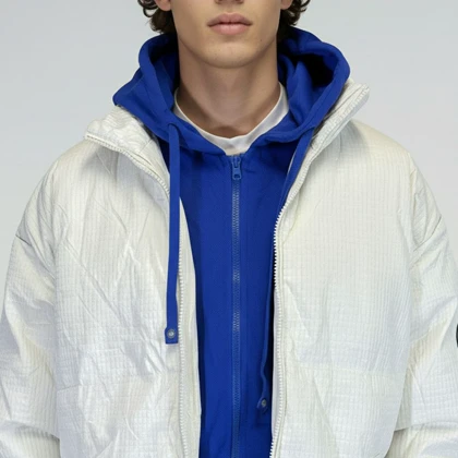 کاپشن کلاهدار طرح مربعی (778)