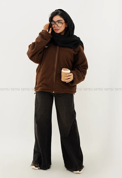 سویشرت پلار آستر دار گلدوزی کد1004276