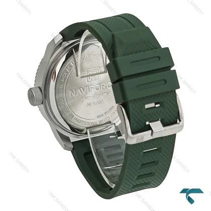ساعت مردانه نیوی فورس NF9202 بند رابر سبز NaviForce-7338-G