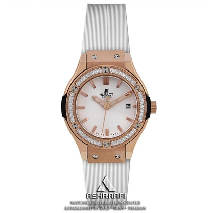ساعت هوبلو سفید نگین‌دار Hublot Big Bang CDW 2