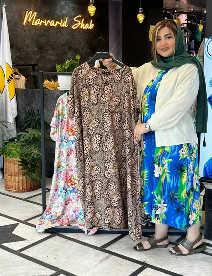 پیراهن پلاس سایز گلناز کد : 513